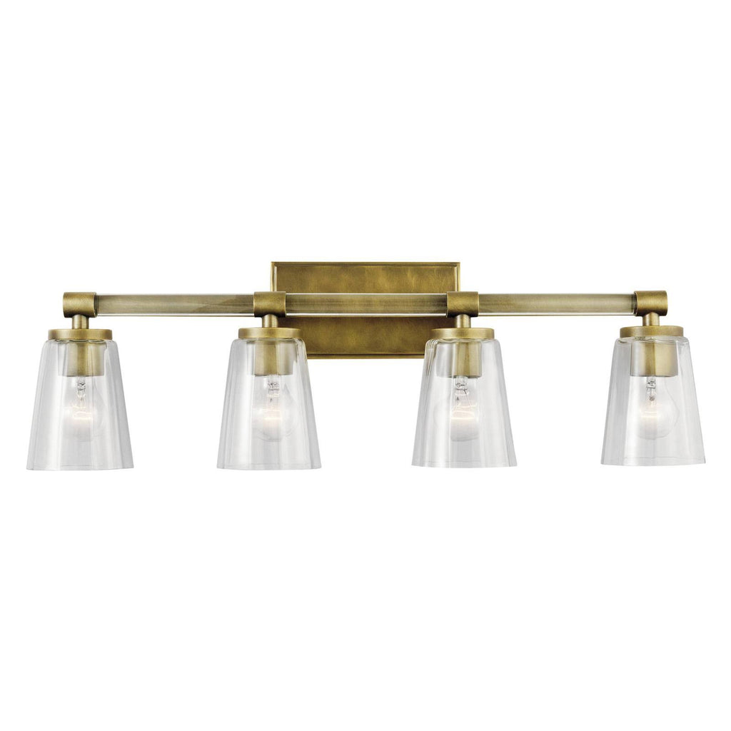 4 Light Natural Brass Bath M701