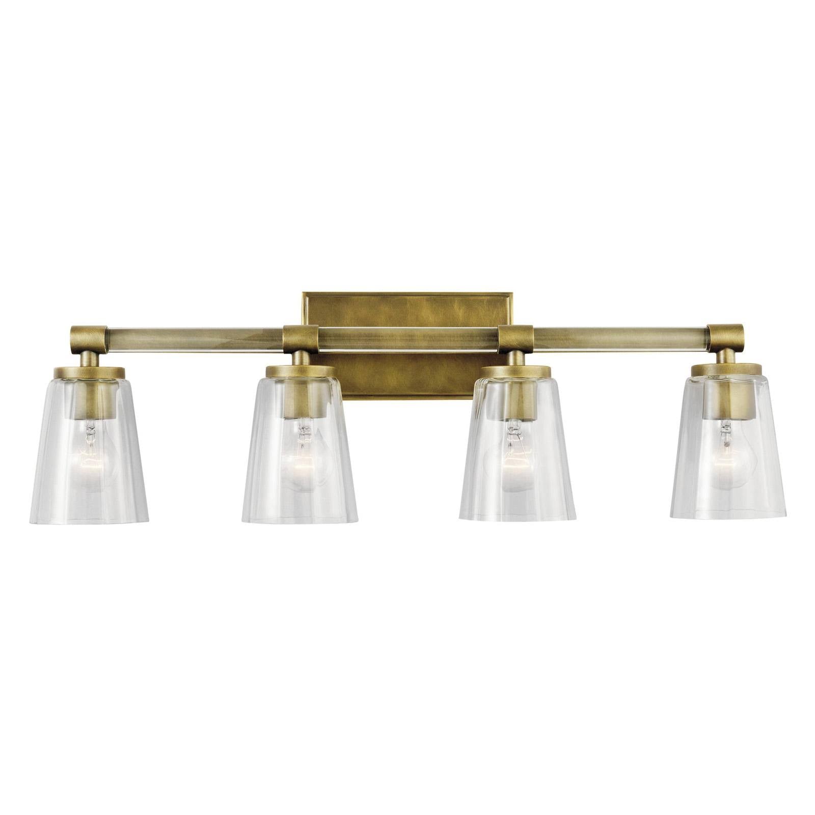 4 Light Natural Brass Bath M701