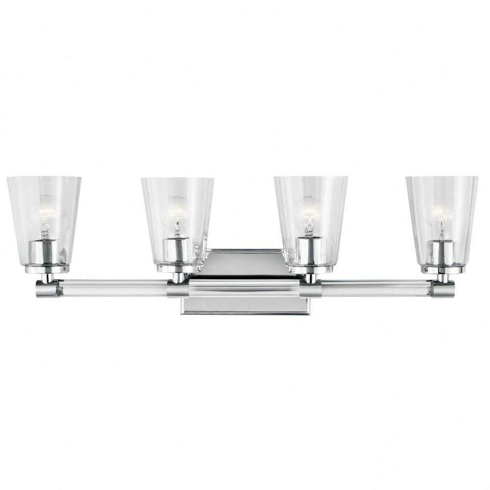 4 Light Natural Brass Bath M701