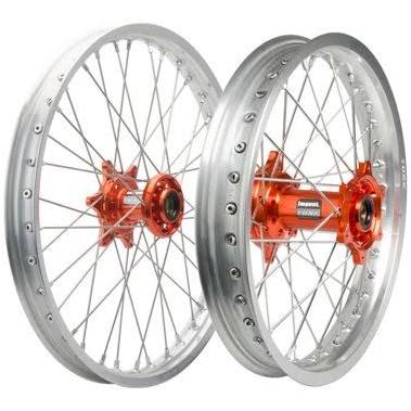 Black Rim Front Rear Wheel 160 x 21 / 215 x 19 L504