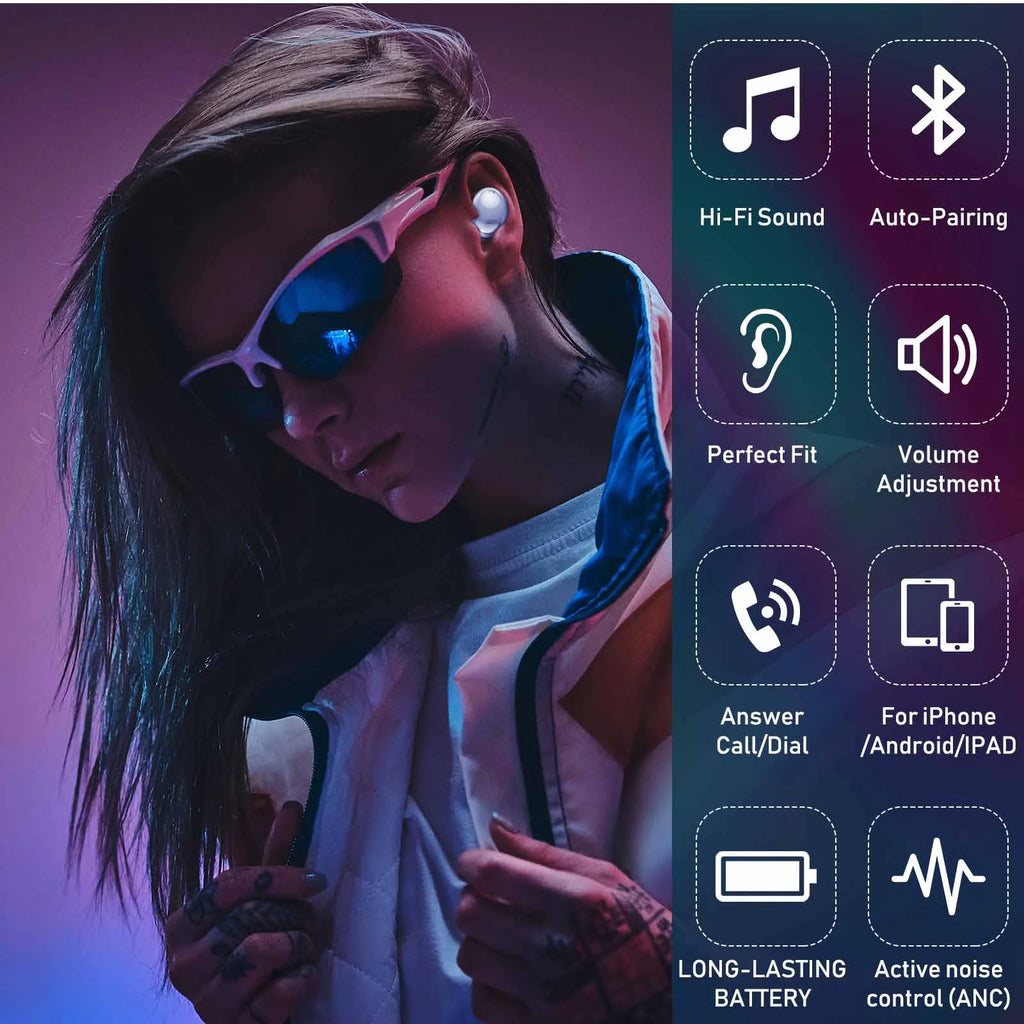 Amethyst Purple True Wireless Bluetooth Earbuds with Charging Case U59665