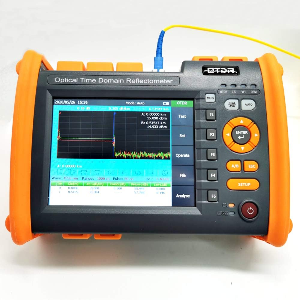 Optical Time Domain Reflectometer 1310/1550nm 32/30dB SM OTDR Tester with VFL OPM OLS Function X21184