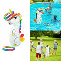 Inflatable Unicorn Ring Toss Game Swimming Pool Toy W641561