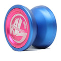 Blue with Pink Cap Aluminum Yo-Yo with Counterweight C112230