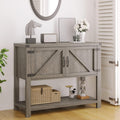 Grey Buffet Sideboard with 2 Doors and Storage Shelf K89188