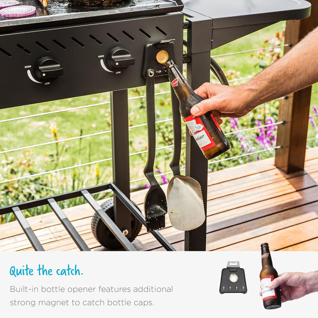 Stainless Steel BBQ Grill Tools Set with Magnetic Holder T49152