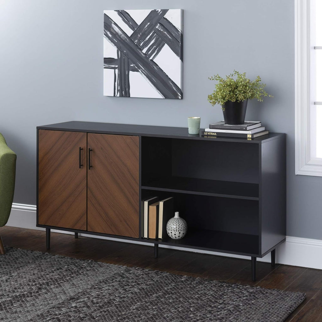 Black 58 Inch Console for TVs up to 65 Inches W833