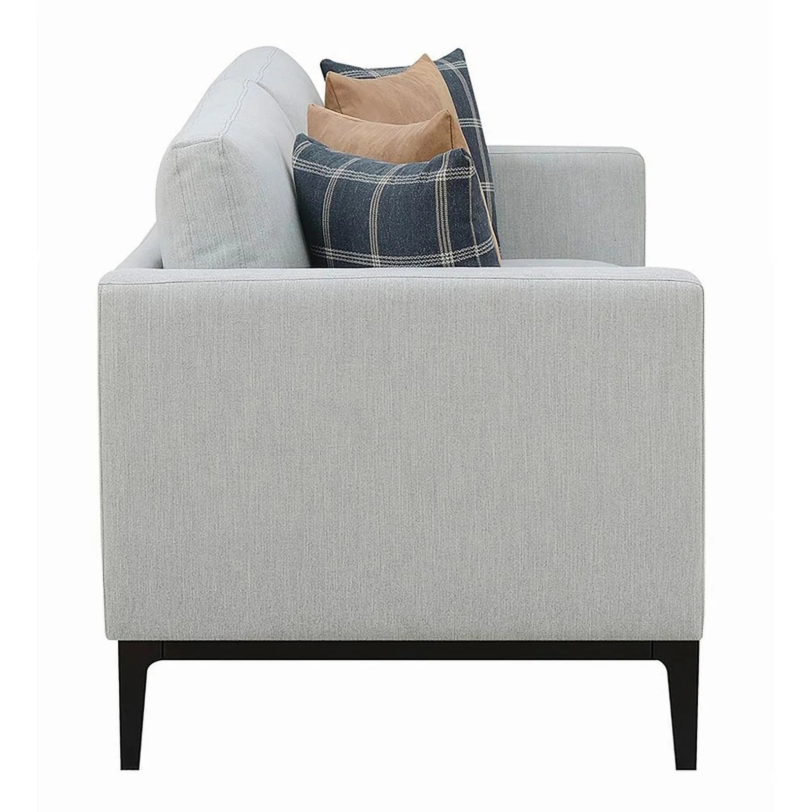 Light Gray Upholstered Fabric Sofa E307